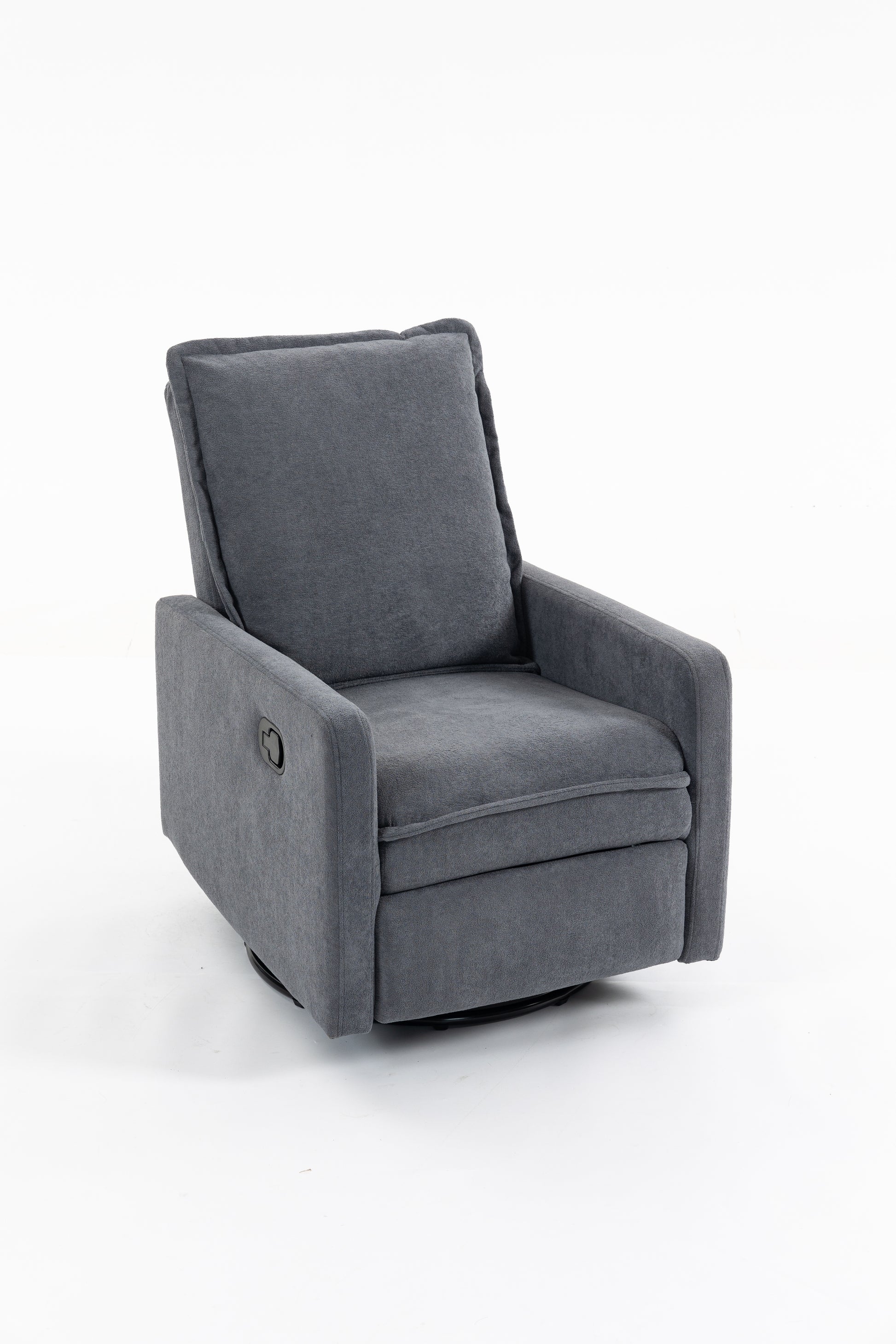 Short plush manual button armchair sofa image 11