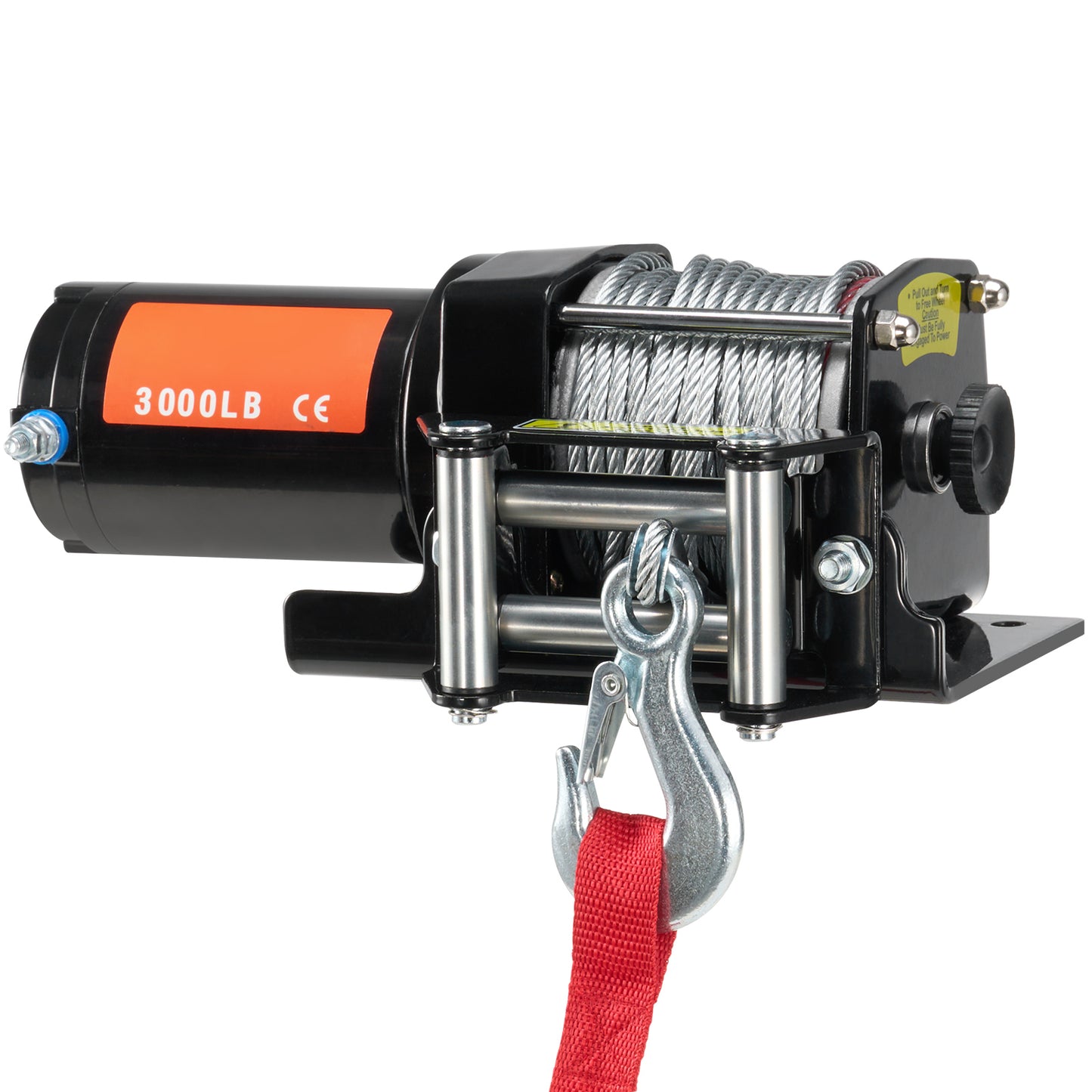 Electric Winch ATV UTV 3000 lb Steel Cable IP55 Waterproof Wired Control image 3