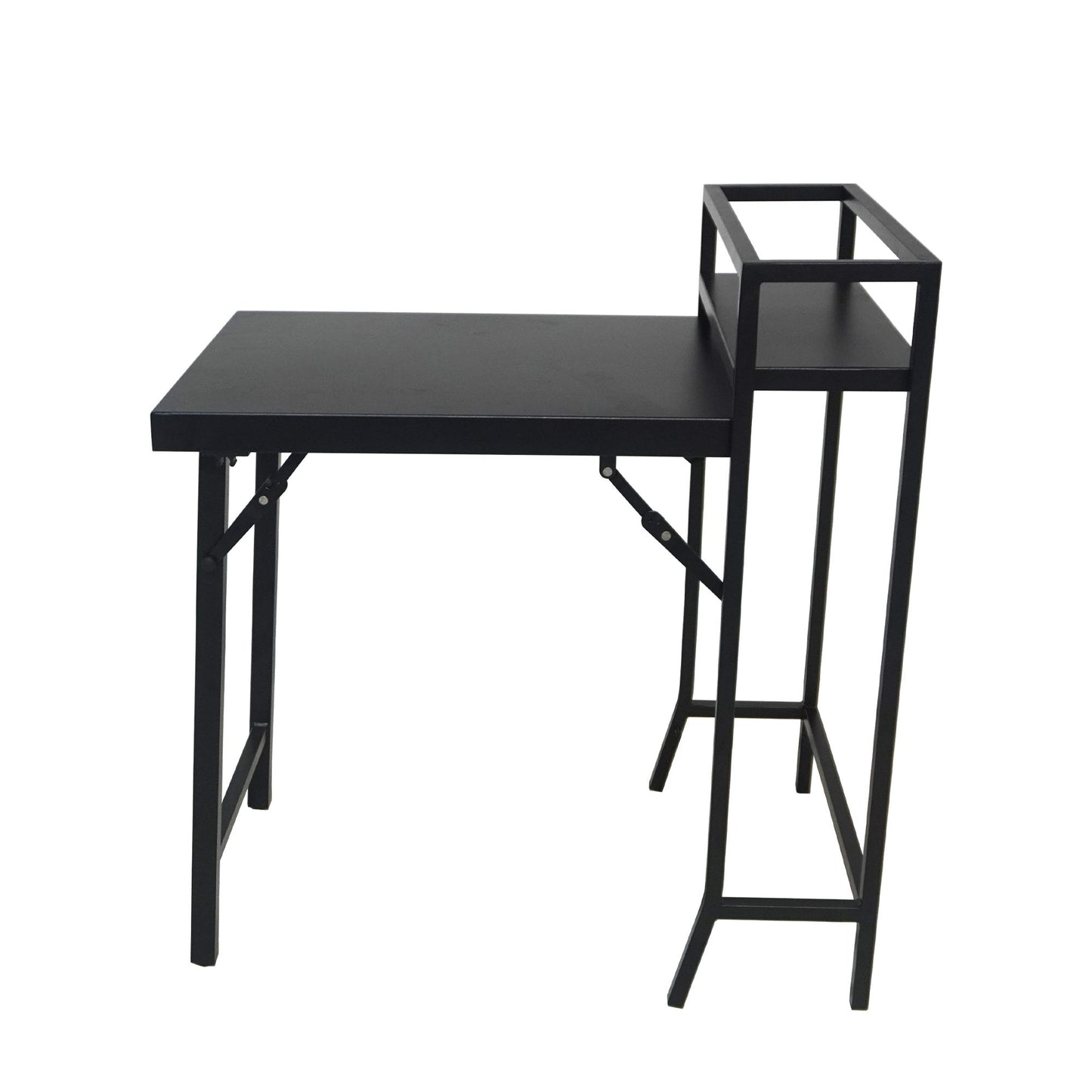 3PCS Patio Bistro Set, Patio Set of Foldable Patio Table and Chairs,Outdoor Patio Furniture Sets,Black image 4
