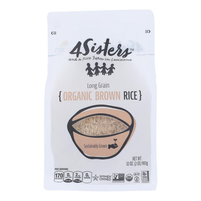4 Sisters - Rice Og2 Brown Long Grain - Cs Of 6-2 Lb image 1