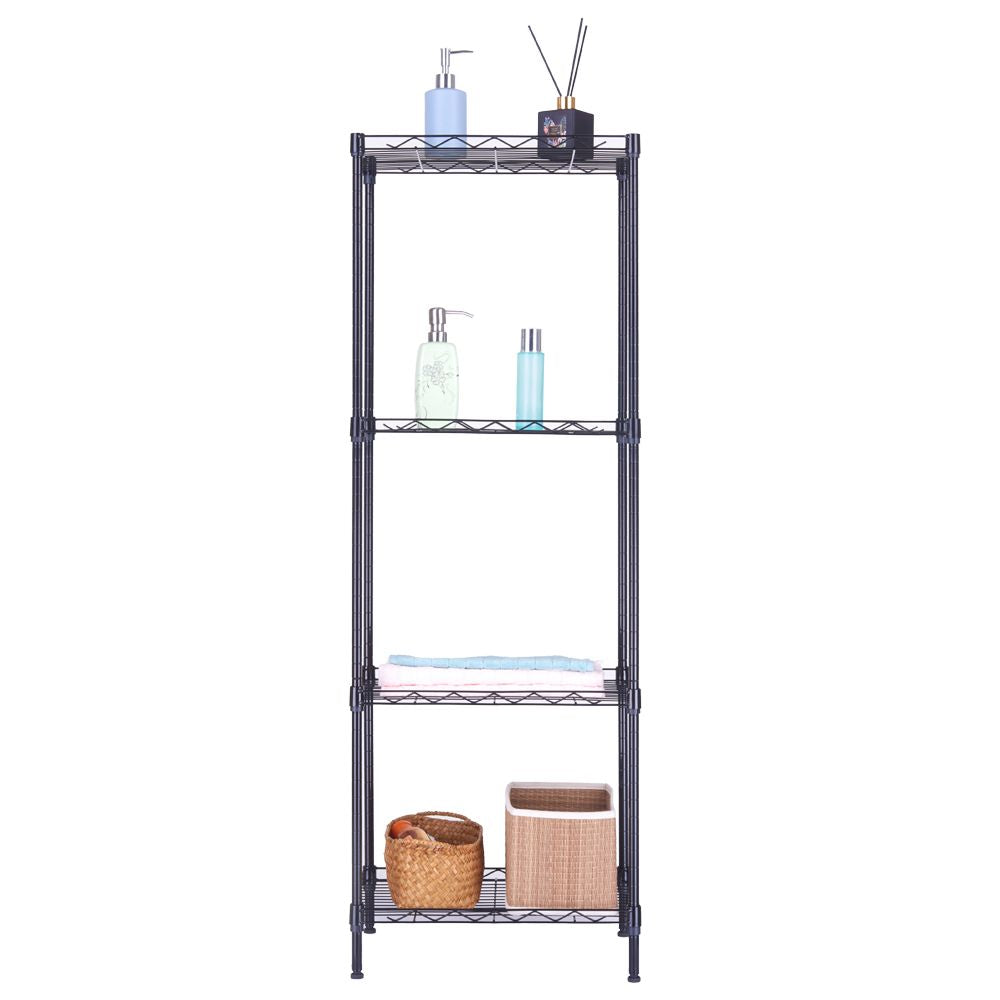 4-Tier Wire Shelving Unit Metal Storage Rack - Dimensions