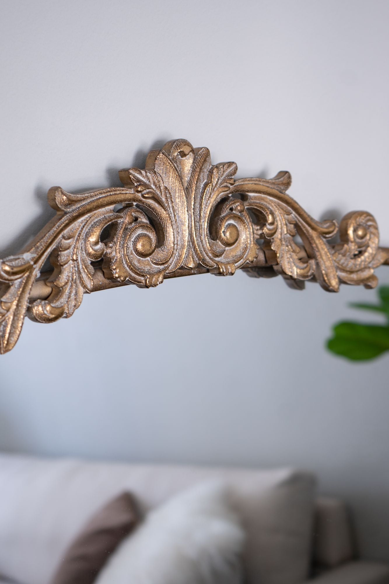 40" x 31" Classic Design Gold Arch Mirror and Baroque Inspired Frame for Living Room Bathrrom Enterway Console image 1