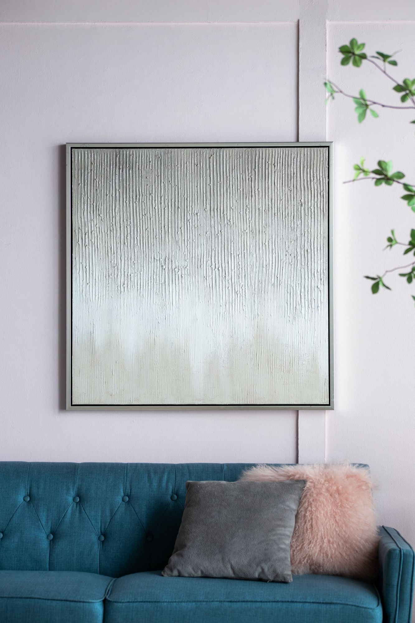 40" x 40" Golden Sunshine Framed Hand-painted Canvas Print Wall Art, Wall Decor for Living Room Bedrrom Entryway Office image 2