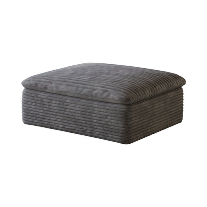 1 Middle Seat+1 Ottoman,Dark Grey image 7
