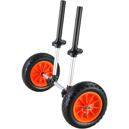 Heavy Duty Kayak Cart, 280lbs Load Capacity, Detachable Canoe Trolley Cart with 10'' Solid Tires, Adjustable Width & Top Foam Protection, for Kayaks with Drain Holes of 2.54cm and Above image 7