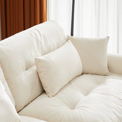 Milano Armless Sofa W/1 pillow - Cream image 7