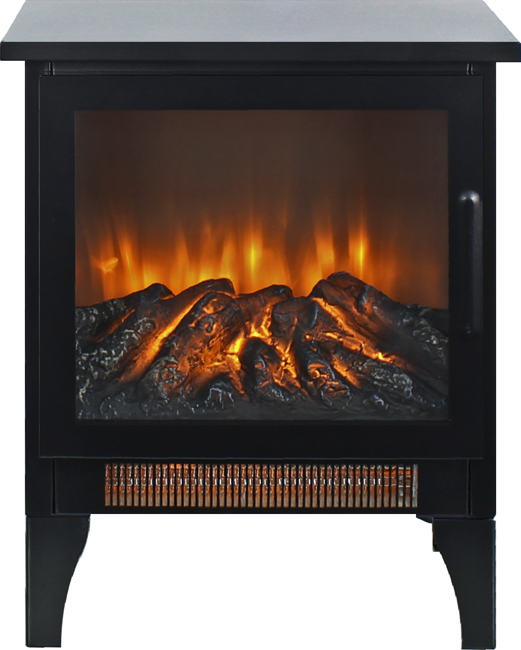 18 inch Freestanding Electric Fireplace Stove heater with 3D Flame effect image 3
