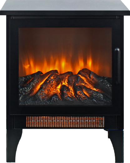 18 inch Freestanding Electric Fireplace Stove heater with 3D Flame effect image 3