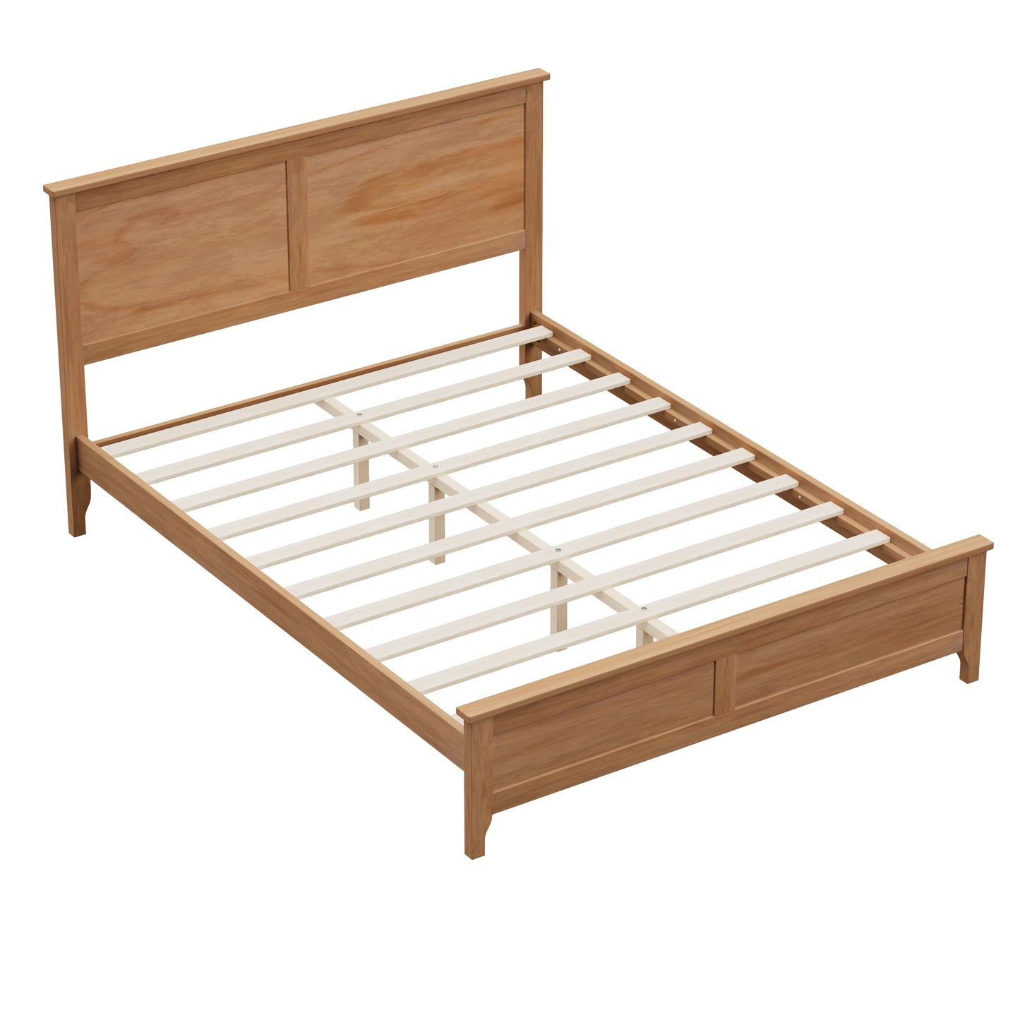 Modern Solid Wood Queen Size Platform Bed with Sturdy Wooden Slats Support,No Box Spring Needed, Seadrift(Old SKU:N701P301000N) image 5