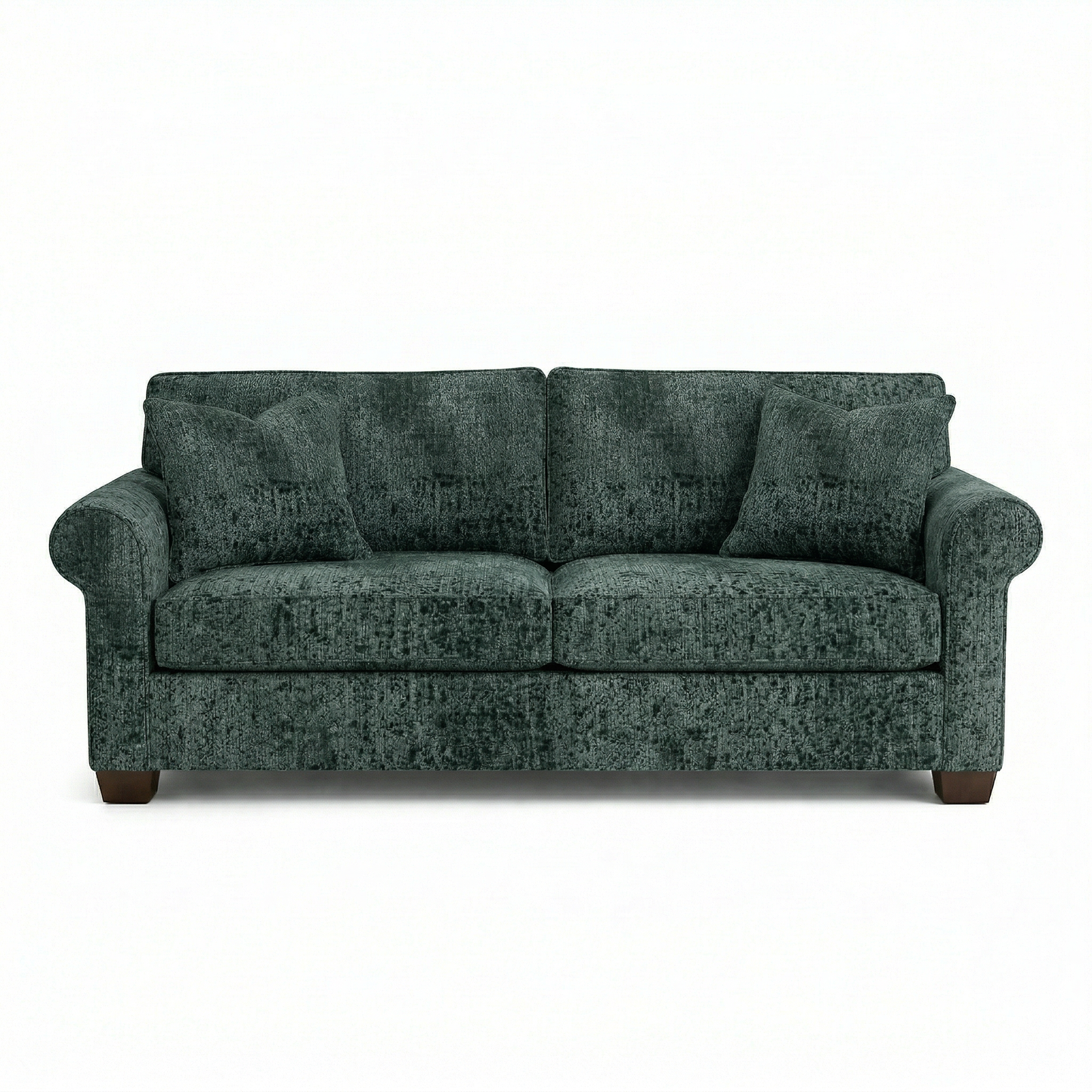 Irlanda Sofa – Made in USA, 5-Day Shipping, Custom Fabric Options, Classic Sofa Wholesale Sofa Furniture - Velvet Antique Charcoal - Sage Green image 9