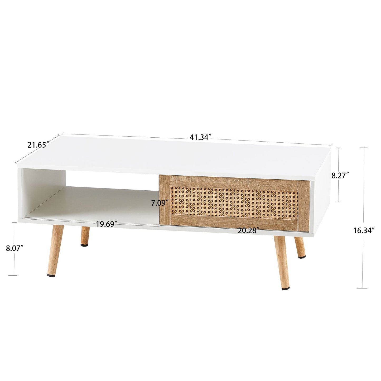 Rattan coffee table with storage - assembly instruction manual