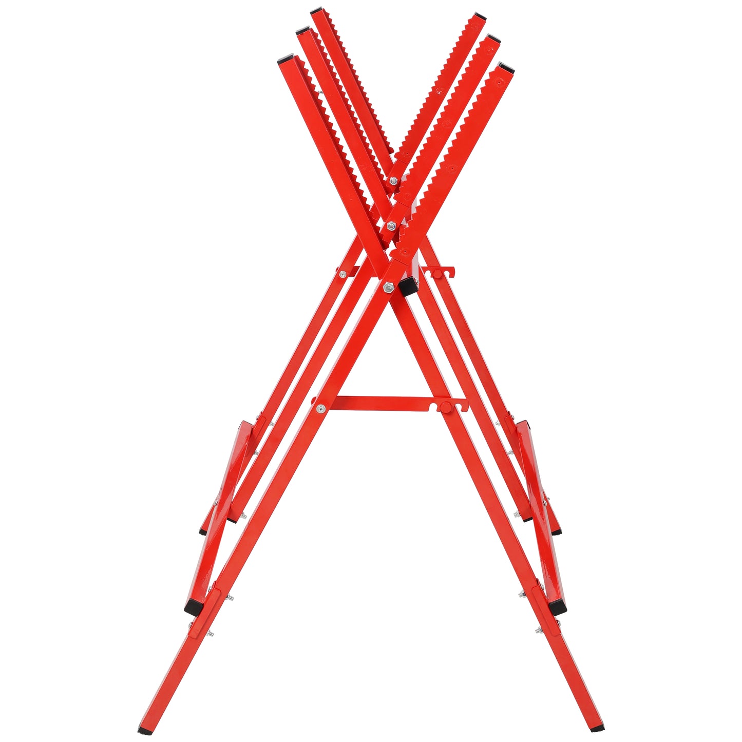Folding Log Saw Horse,reAdjustable Height Saw Horse with Non-Slip Foot Pads,for Cutting wood, Lightweight and Portable image 4