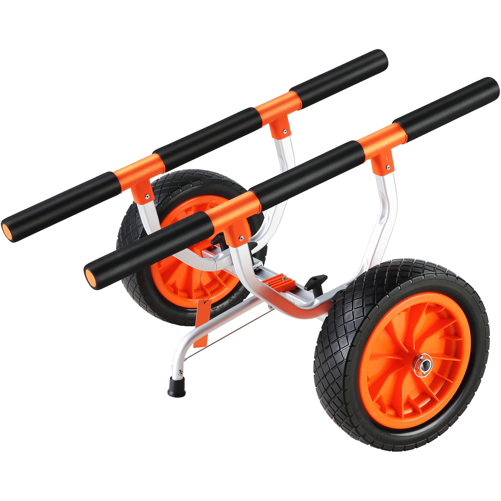 Heavy Duty Kayak Cart, 450lbs Load Capacity, Detachable Canoe Trolley Cart with 12'' Solid Tires, Adjustable Width & Nonslip Support Foot, for Kayaks Canoes Paddleboards Float Mats Jon Boats image 6
