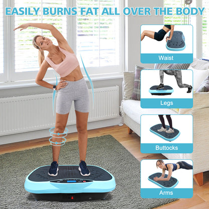 Vibration Plate Exercise Machine - Whole Body Workout Vibration Fitness Platform, Home Training Equipment for Weight Loss & Toning image 4