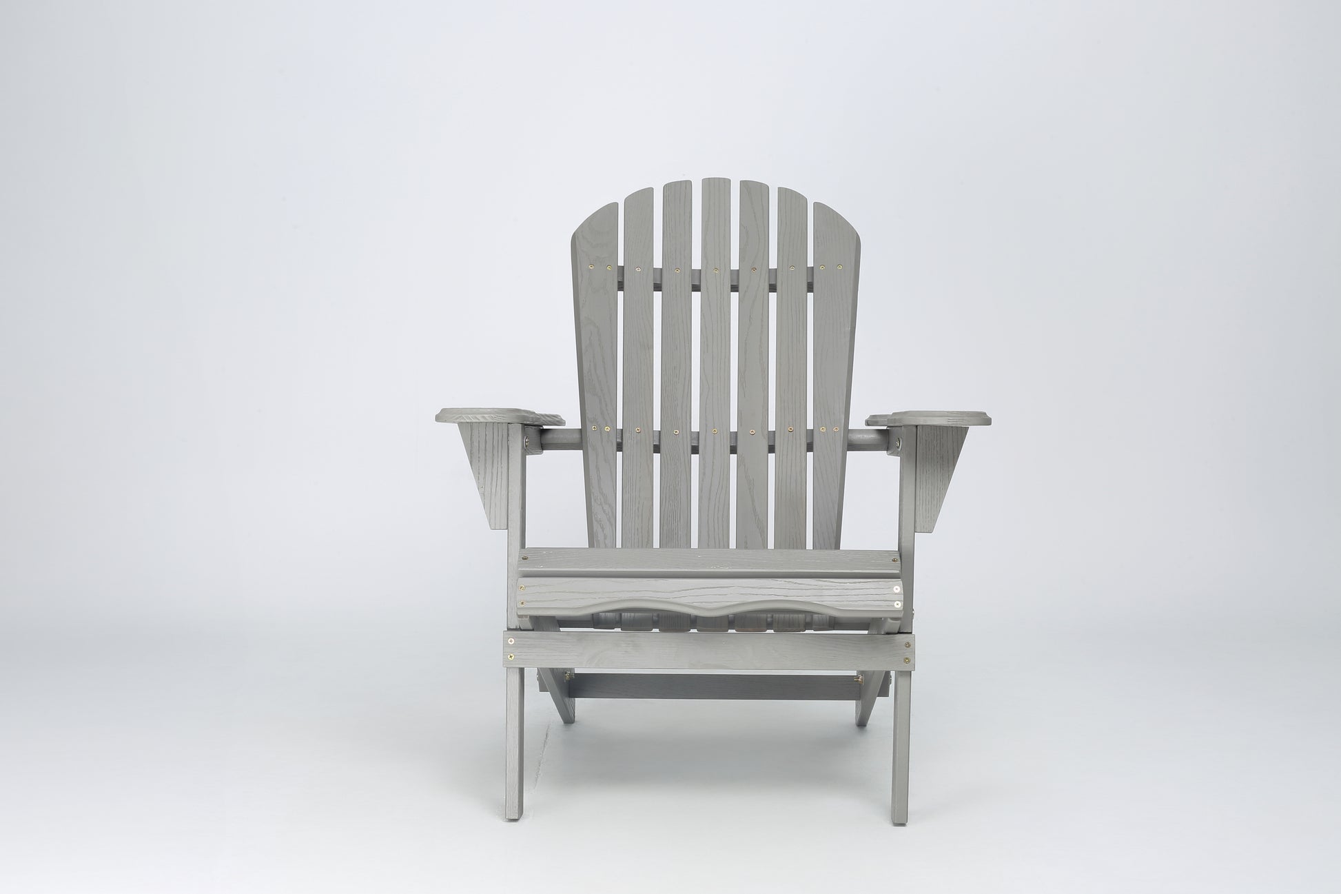 Wood Lounge Patio Chair for Garden Outdoor Wooden Folding Embossed Adirondack Chair Set of 2 Solid Cedar Wood Lounge Patio Chair with Wood Grain image 5