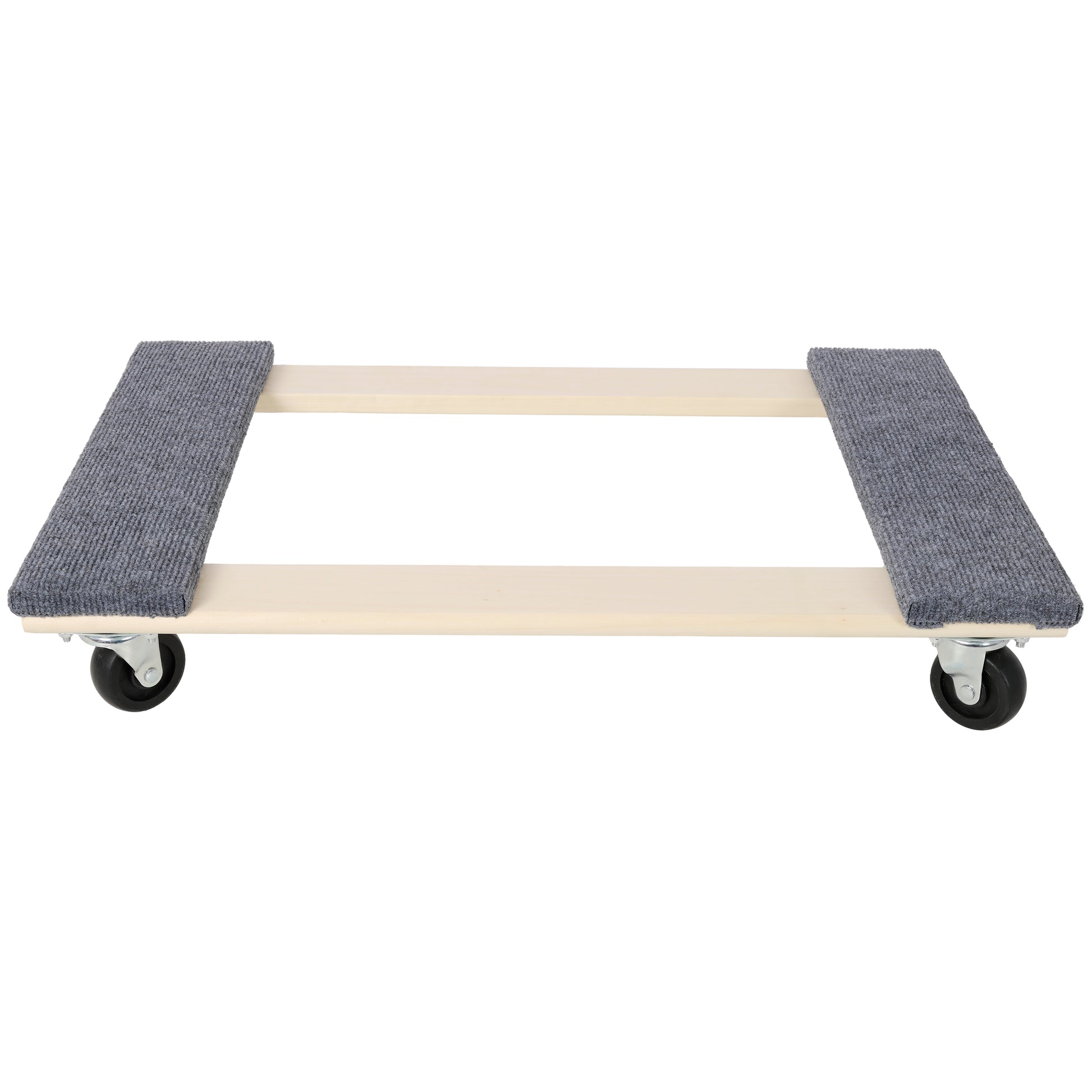2 Pack Heavy Duty Moving Dolly Set, Grey Non-Slip Carpet Surface with 4 PP Swivel Casters Each, 2000 LBS Total Load Capacity Per Pair Multi-Purpose Furniture Transport Cart image 3
