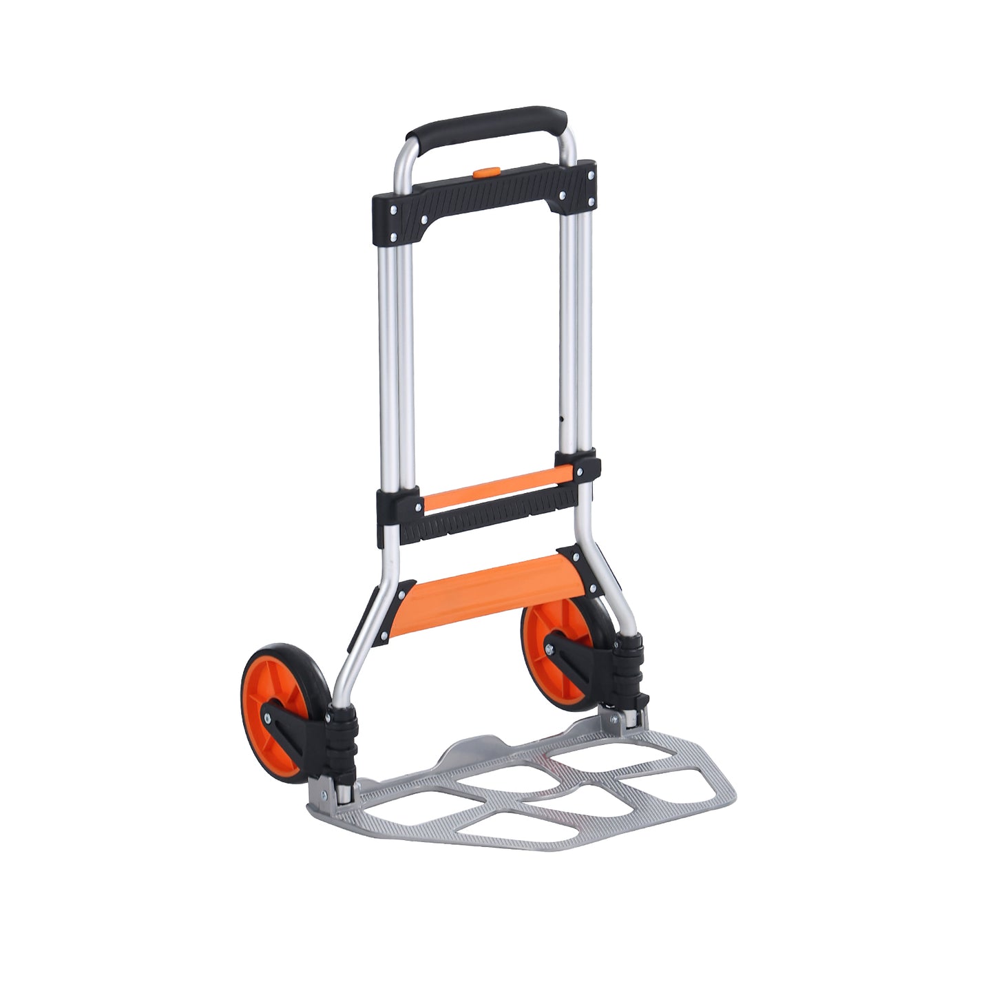 Folding Hand Truck, 275 lbs Load Capacity, Aluminum Portable Cart, Convertible Hand Truck and Dolly with Telescoping Handle and PP+TPR Wheels, Ultra Lightweight Super Strong for Moving Warehouse image 9