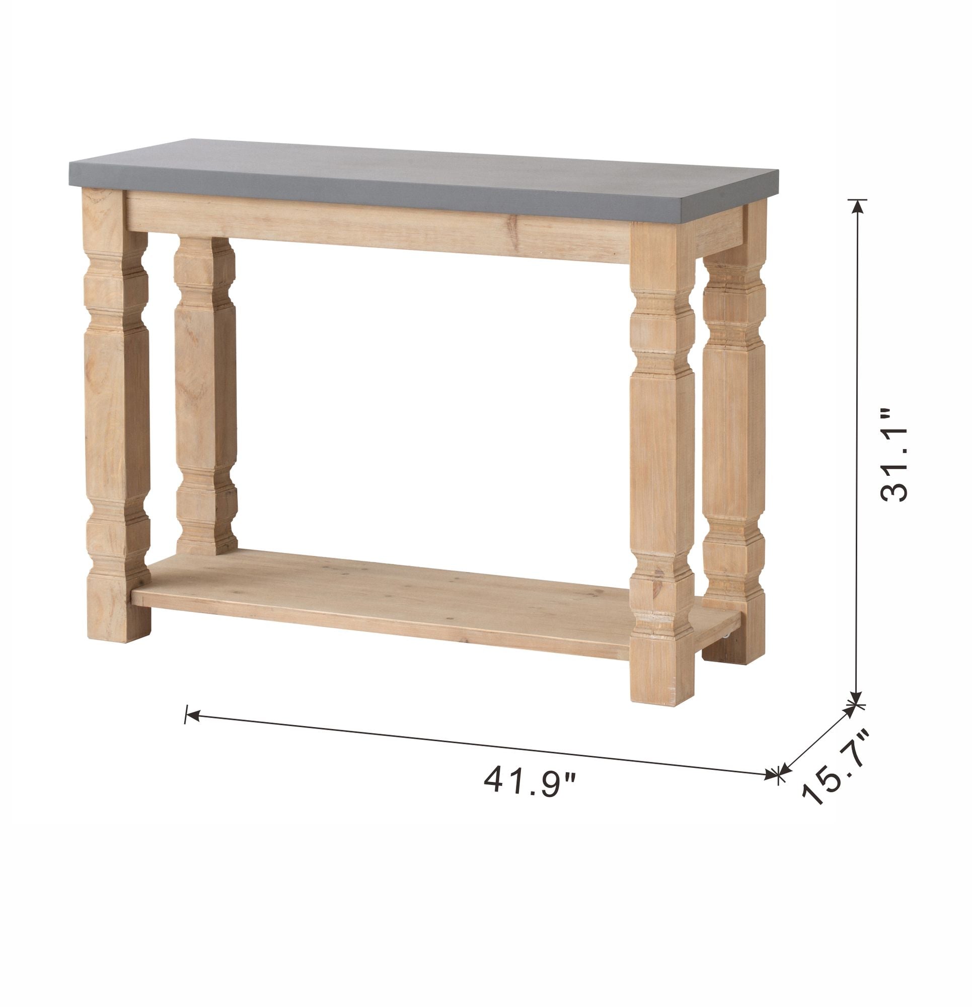 42x15.7x31" Console Table image 9