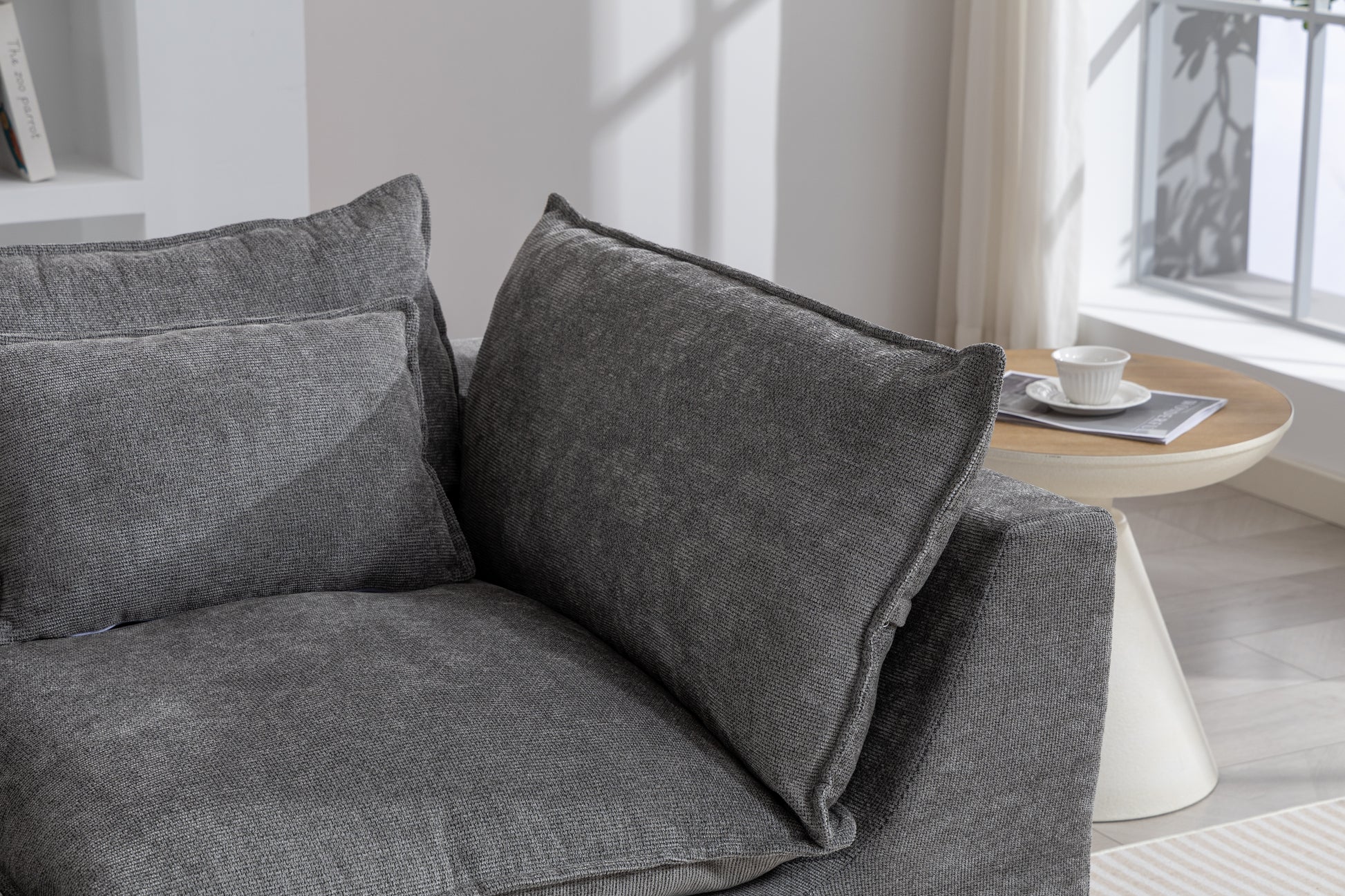 74.8" Width Cloud Couch Oversized Modular Sectional Sofa True Relax Comfy Couches Wide&Deep Seat Sofas for Living Room Furniture Sets, 2Seat image 6