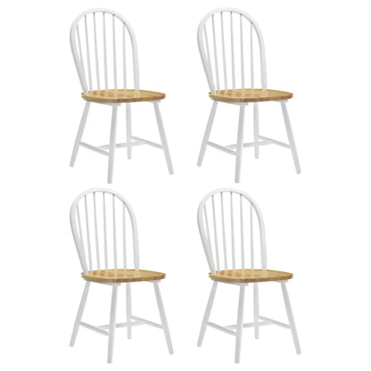 Natural Brown and White Spindle Back Side Chairs (Set of 4) image 2