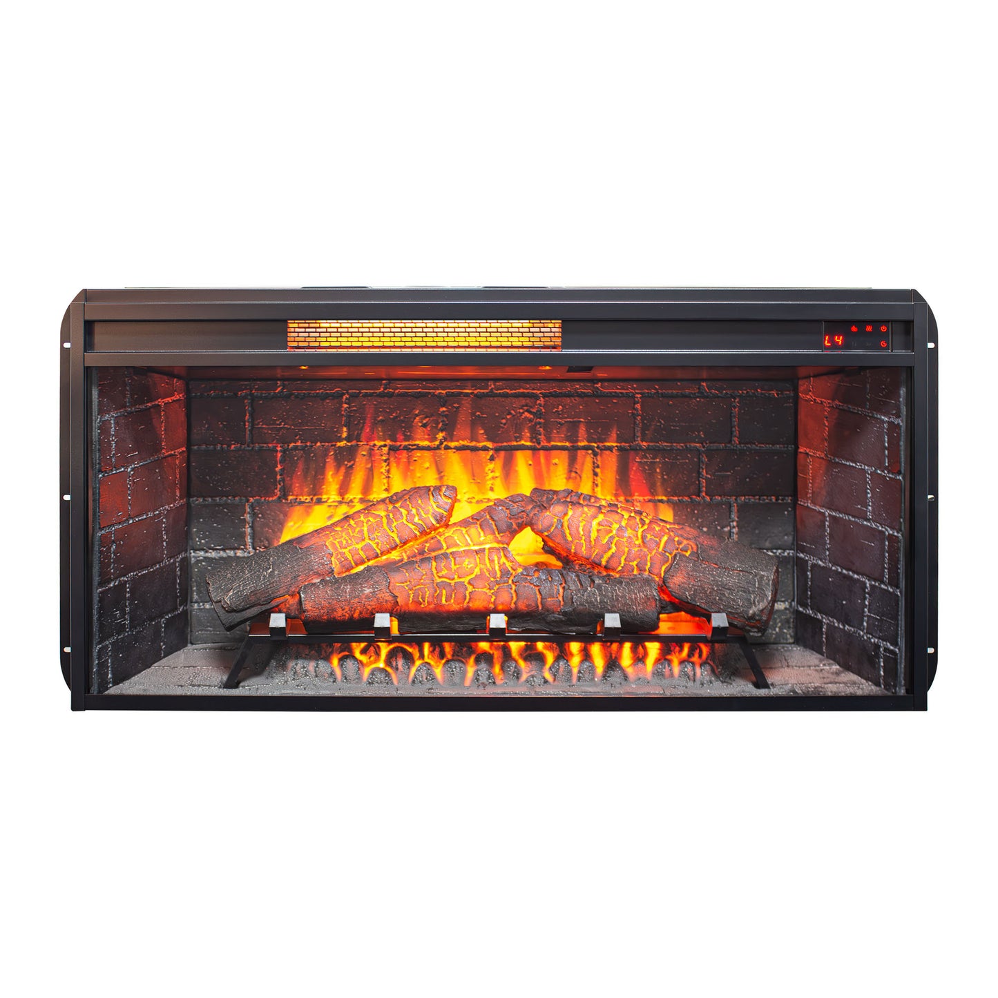 36 inch Infrared Electric Fireplace with Removable Trim kit Insert, Touch Panel Home Decor Heater image 5
