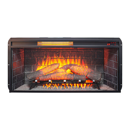 36 inch Infrared Electric Fireplace with Removable Trim kit Insert, Touch Panel Home Decor Heater image 5