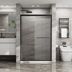 Goodyo 48" x 72" Double Sliding Glass Shower Door with SGCC Glass