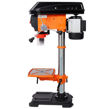 12" Swing Benchtop Drill Press with Laser & Digital Meter, Variable Speed, 0-45 Degree Tilting Worktable, Compact Tabletop Drilling Machine for Woodworking & Metal Fabrication image 7