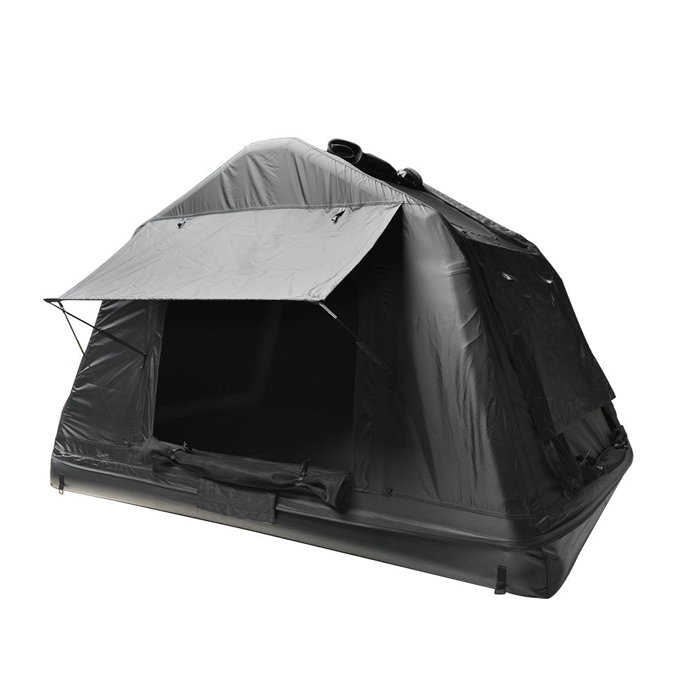 Foldable 2-3 People Amphibious Inflatable Car Roof Top Tent for camping Outdoor Glamping Camping Tent for SUV,Truck and Universal Auto Self-Driving Touring(Without Ladder, Black) image 9