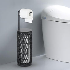 Stylish Freestanding Toilet Paper Holder with Storage for Bathroom