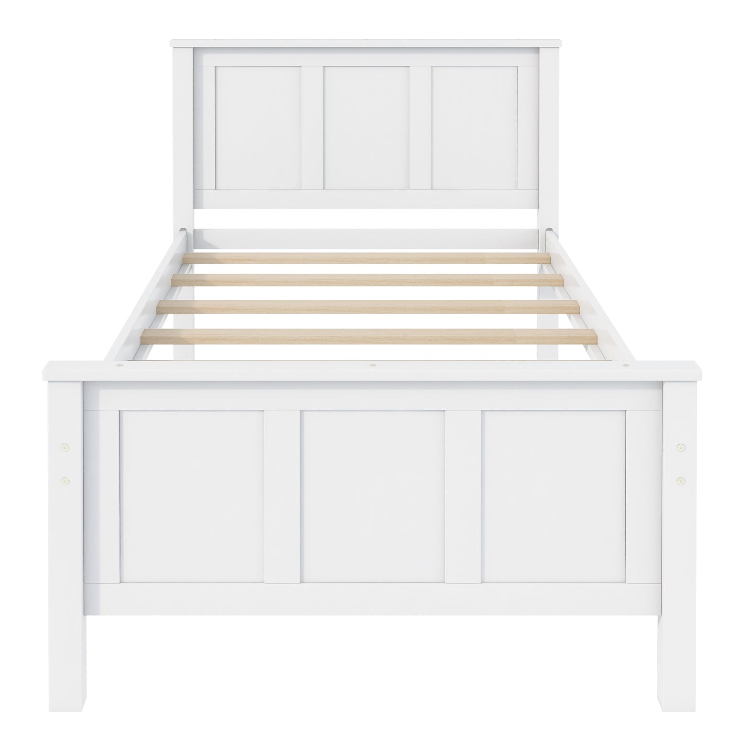 Twin Size Platform Bed with Trundle and Drawers, White(Old Sku:WF298815AAK) image 10