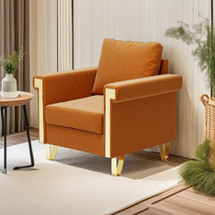 FX-P01CHAIR-CREAM WHITE - Luxurious Velvet Comfort & Style