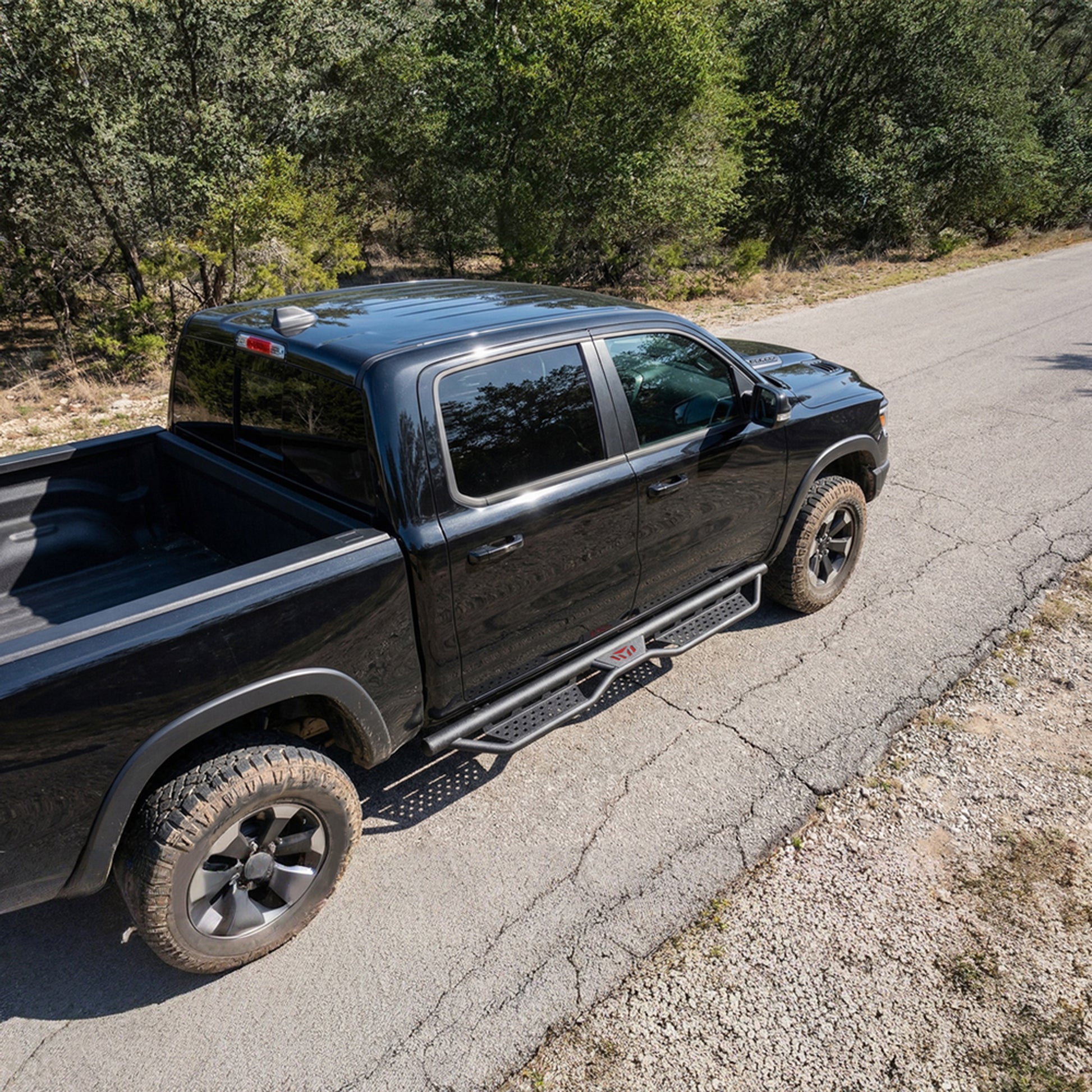 Running Boards Compatible with 2019-2026 Dodge Ram 1500 New Body Crew Cab, 6 inch Two-Stair Side Steps Nerf Bars (Excl 19-26 1500 Classic) image 5
