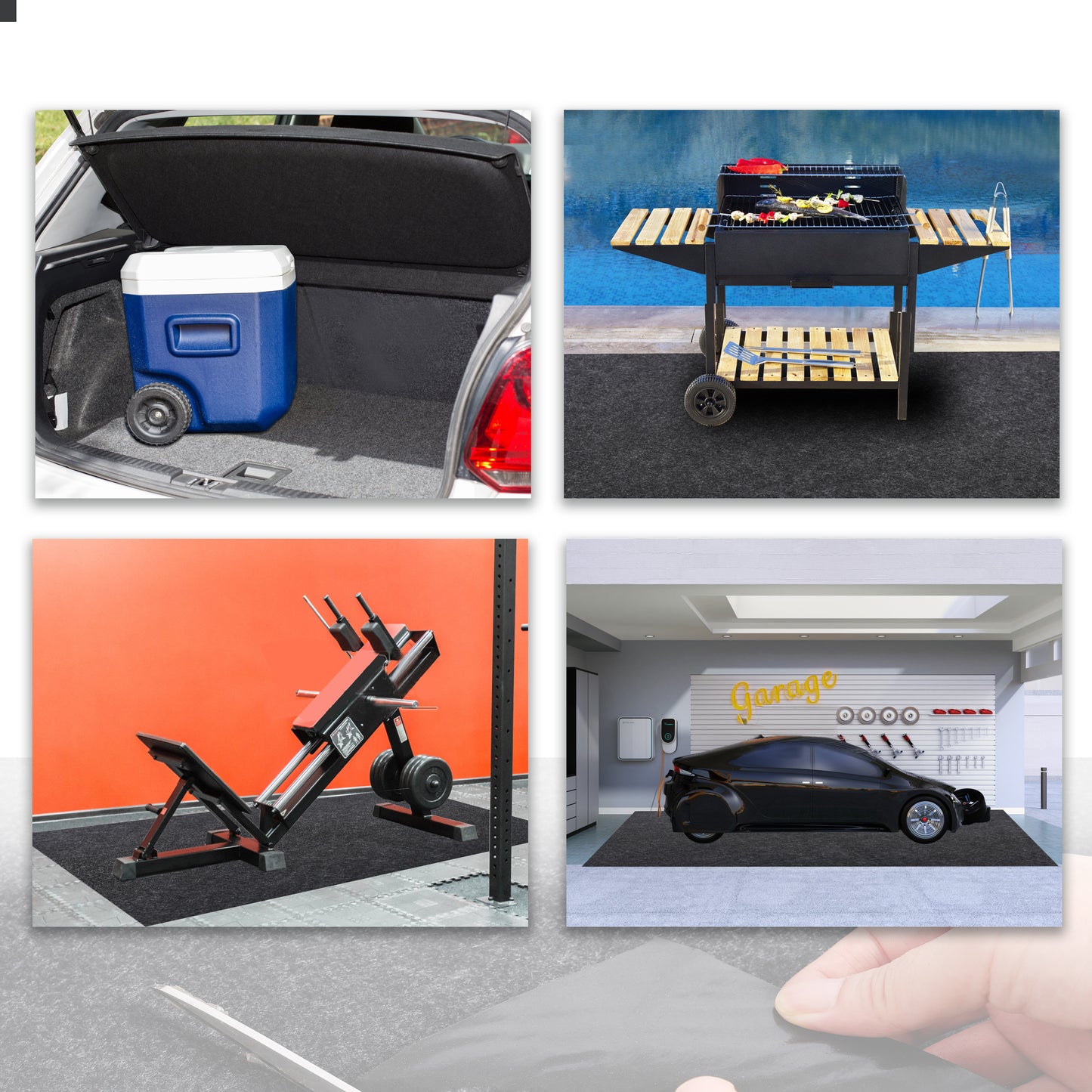 17' x 7'5" Multi-Purpose Garage Floor Mat, Absorbent Oil Pad, Premium Maintenance Mat,Protective Flooring for Under Cars image 6