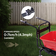 wheelbarrow electric Professional specs - this wheelbarrow uses an electric 24v 500w  Brushless motor system, powered by (2)12v 12ah motorized wheelbarrow electric garden cart 78L  garden cart