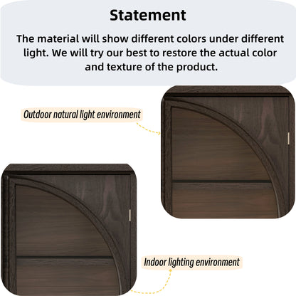 52.17"H Glass Door Display Case Storage Cabinet with 2 Drawers and Adjustable Shelf, Spacious Storage Solutions, Curio Cabinet for Living Room, Bedroom, Kitchen and Office, Brown image 6