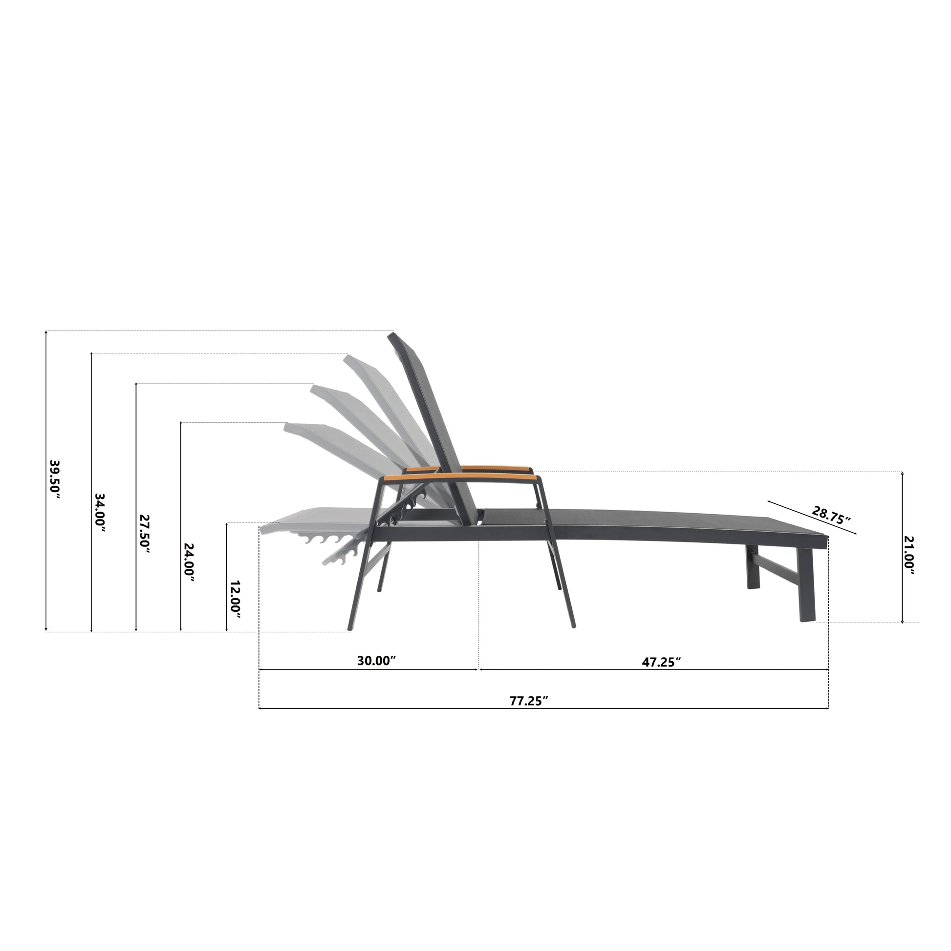 OXTON CHAISE LOUNGE(62753.00BBLKMP1) image 10