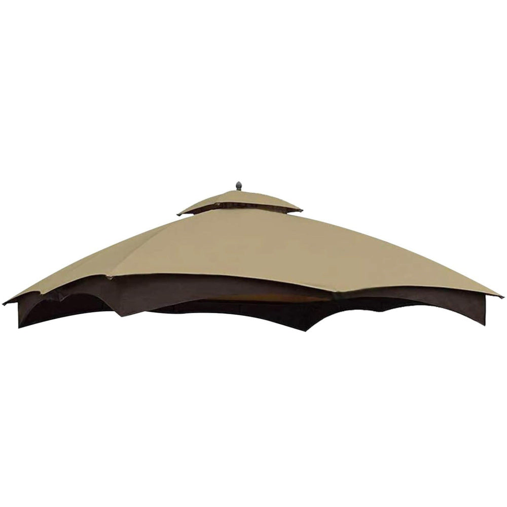 Replacement Canopy Top for Lowe's Allen Roth Heavy Duty Gazebo Roof Gazebo Top with Air Vent 10X12 Gazebo CoverReplacement Top Only (Brown)