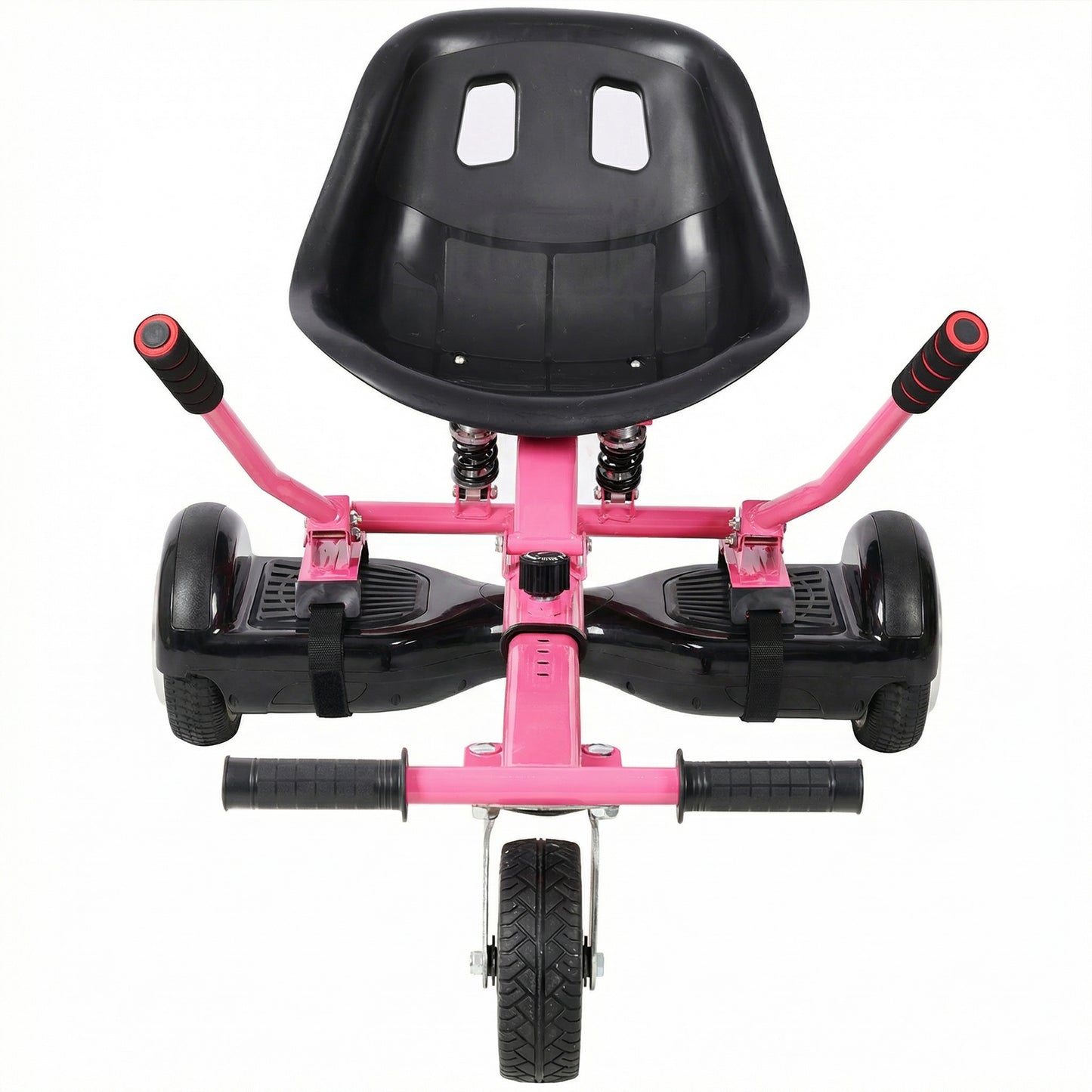 Hoverboard Seat Attachment Go-Kart,Fits 6.5" 8"10" Hoverboards, Heavy Duty Dual Shock Absorber,Sturdy Adjustable Off-Road Frame,Hover Cart for Family Fun,not include Hoverboard,Pink image 11