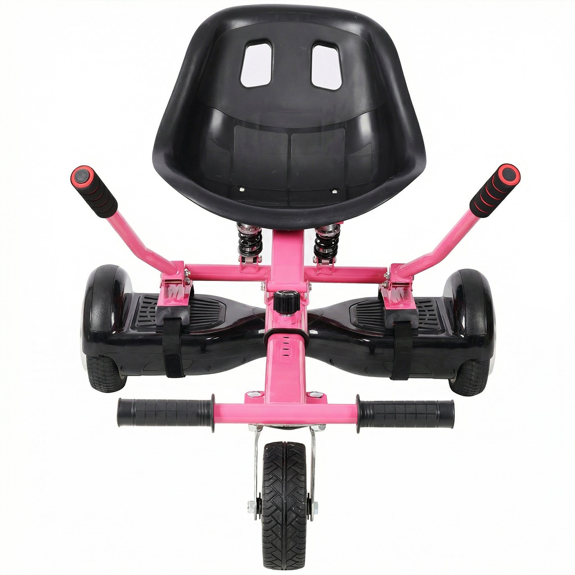 Hoverboard Seat Attachment Go-Kart,Fits 6.5" 8"10" Hoverboards, Heavy Duty Dual Shock Absorber,Sturdy Adjustable Off-Road Frame,Hover Cart for Family Fun,not include Hoverboard,Pink image 11