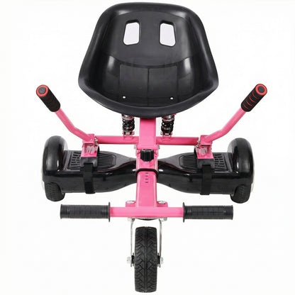 Hoverboard Seat Attachment Go-Kart,Fits 6.5" 8"10" Hoverboards, Heavy Duty Dual Shock Absorber,Sturdy Adjustable Off-Road Frame,Hover Cart for Family Fun,not include Hoverboard,Pink image 11