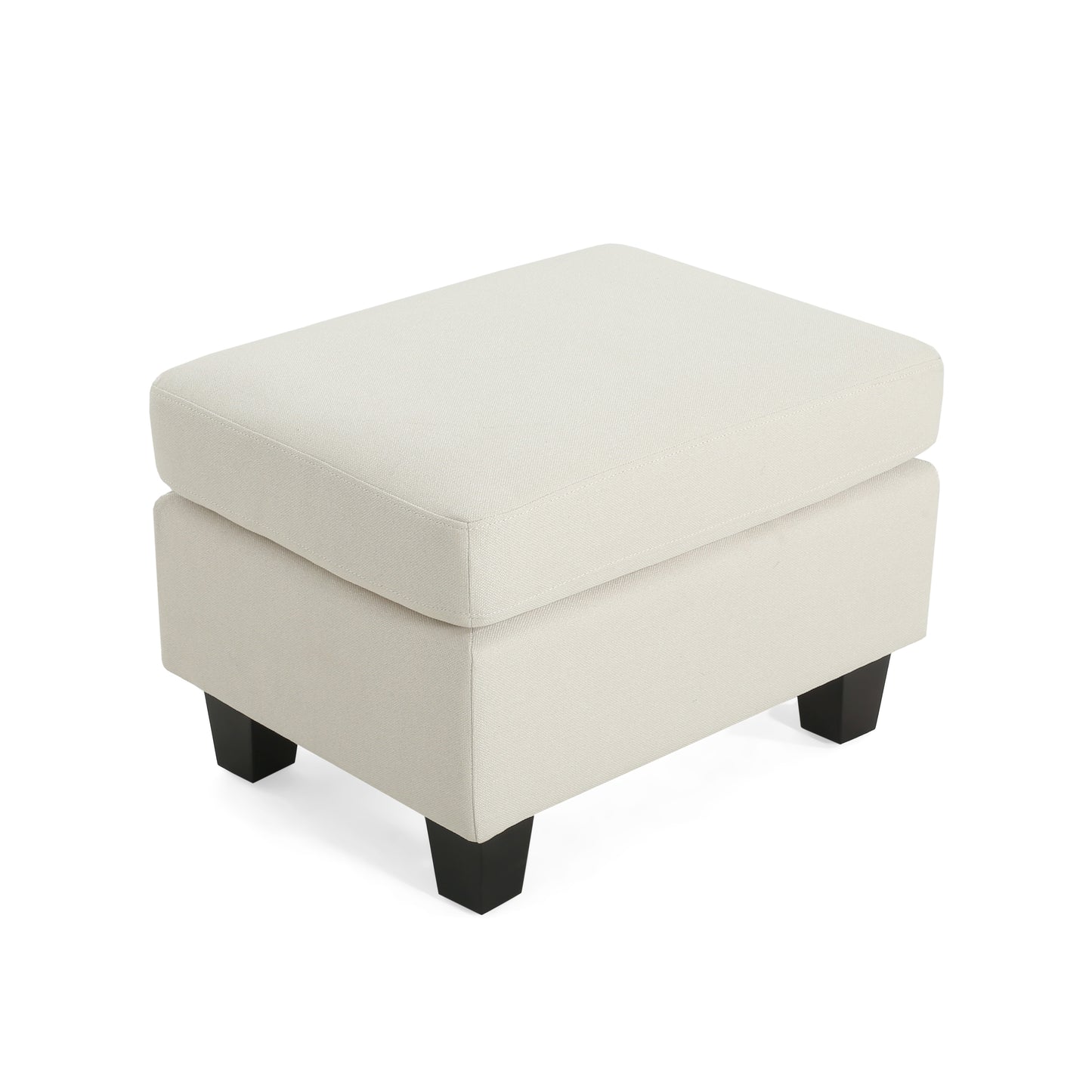 Upholstered Ottoman, Beige image 12