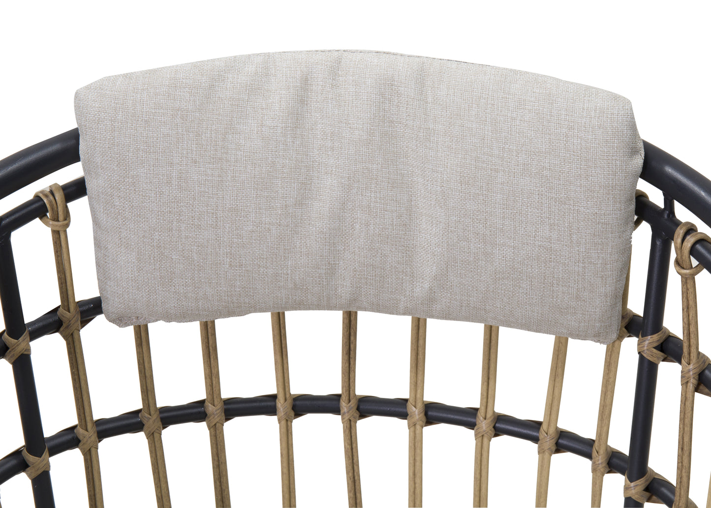 Outdoor Wicker Dining Chairs Set of 2, Patio Dining Chairs with Cushions, Rattan Dining Armchairs for Lawn, Garden, Poolside, Backyard, Porch, Beige image 11