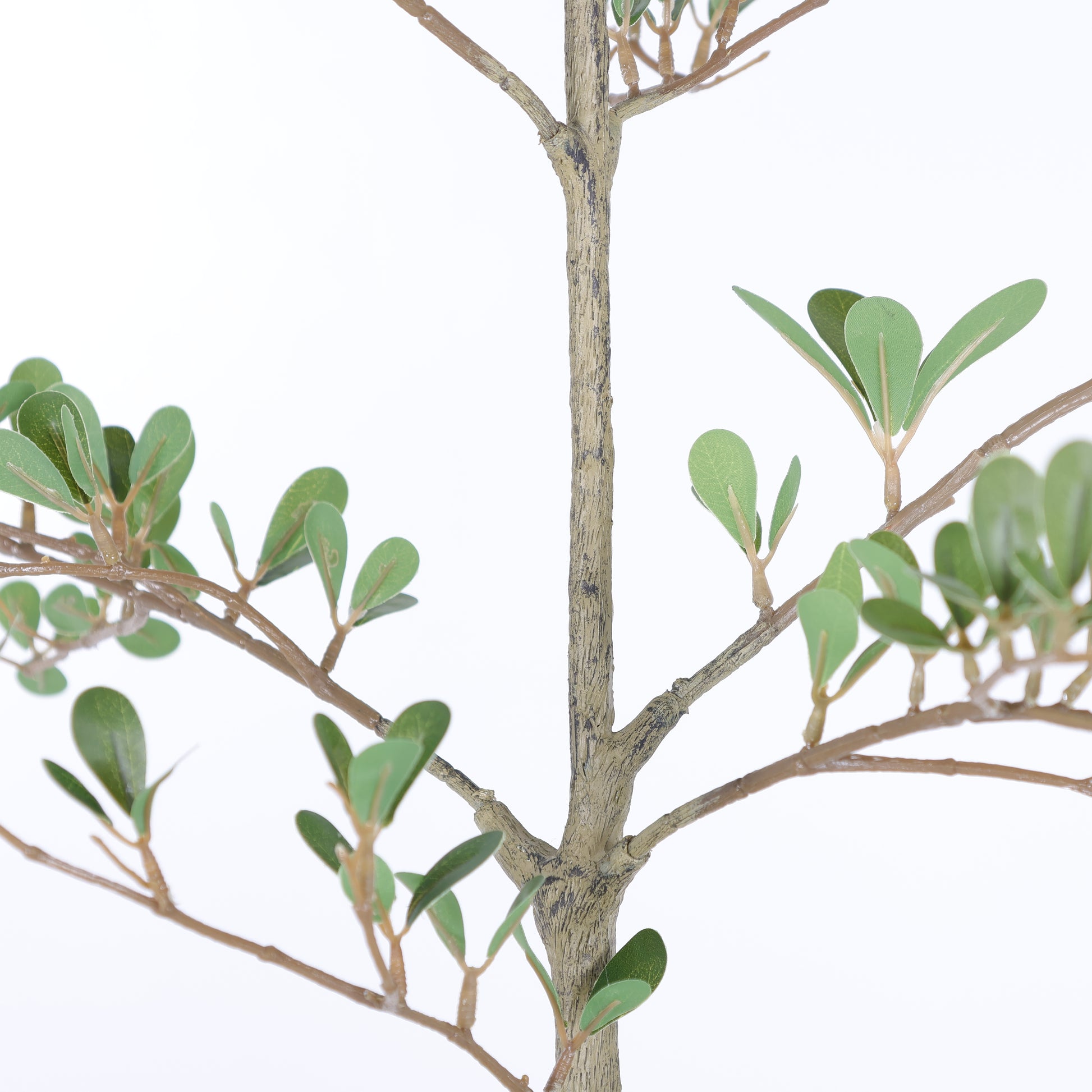6ft Artificial Olive Tree, Realistic Faux Potted Plant in Black Pot, Indoor & Covered Outdoor Decorative Tree for Living Room and Office, 1pc/set image 9