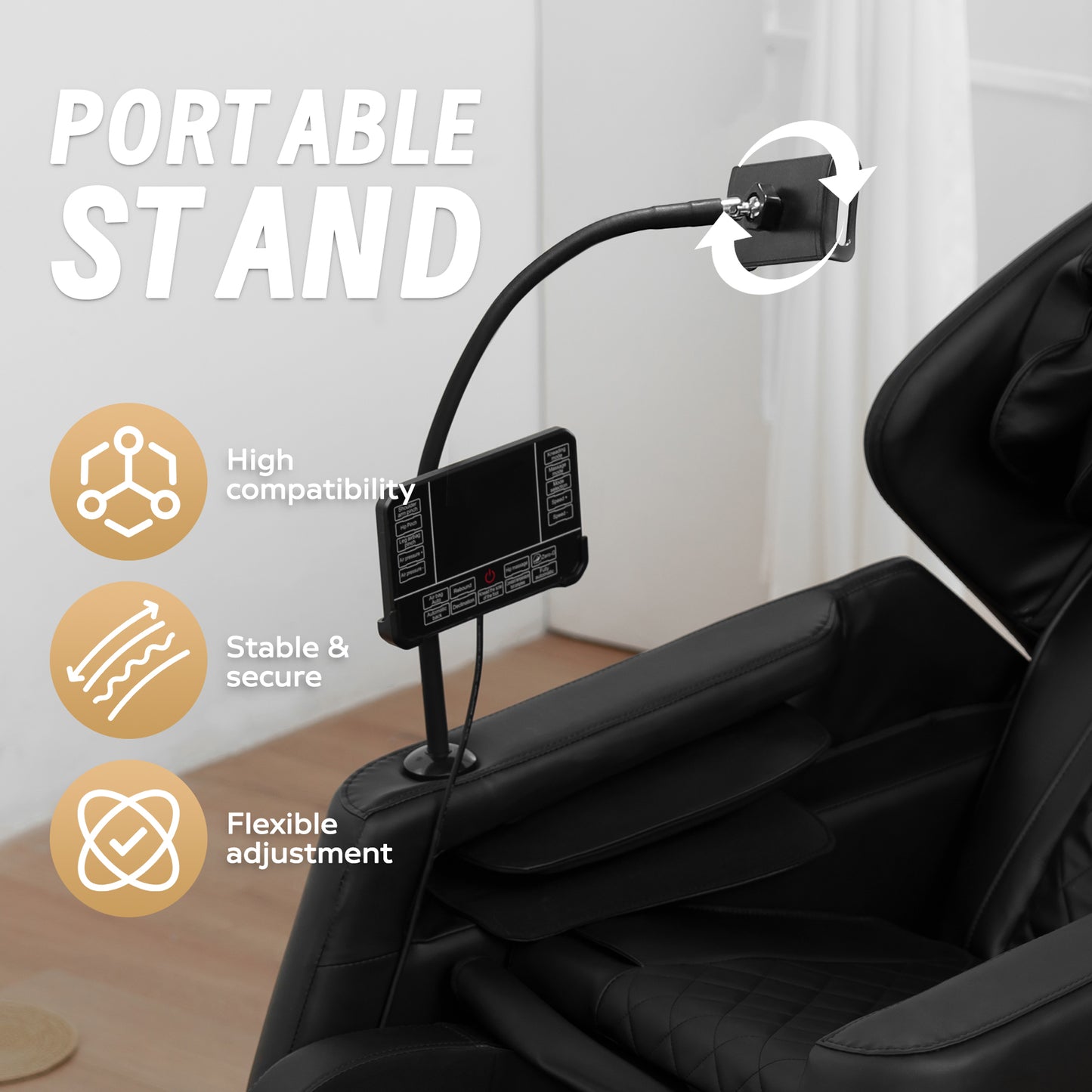 Massage Chair Recliner with Zero Gravity with Full Body Air Pressure image 3