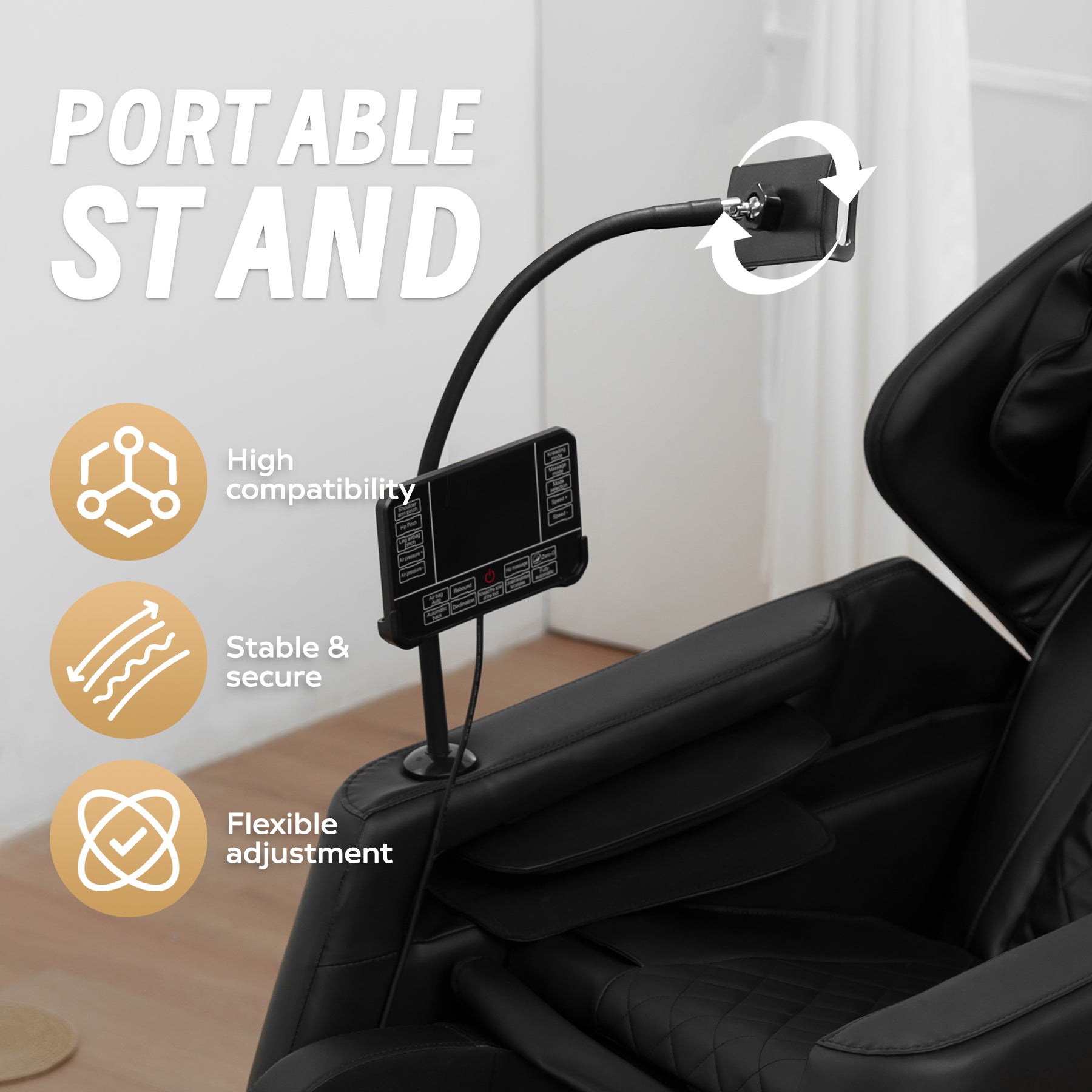Massage Chair Recliner with Zero Gravity with Full Body Air Pressure image 3