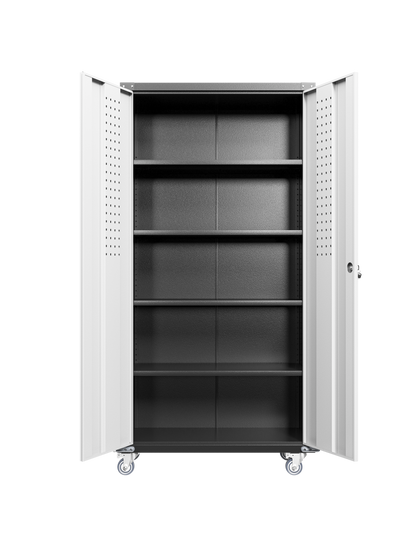 Garage Storage Cabinets with Locking Doors and 4 Adjustable Shelves image 7