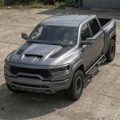 Running Boards Compatible with 2019-2026 Dodge Ram 1500 New Body Crew Cab, 6 inch Two-Stair Side Steps Nerf Bars (Excl 19-26 1500 Classic) image 6