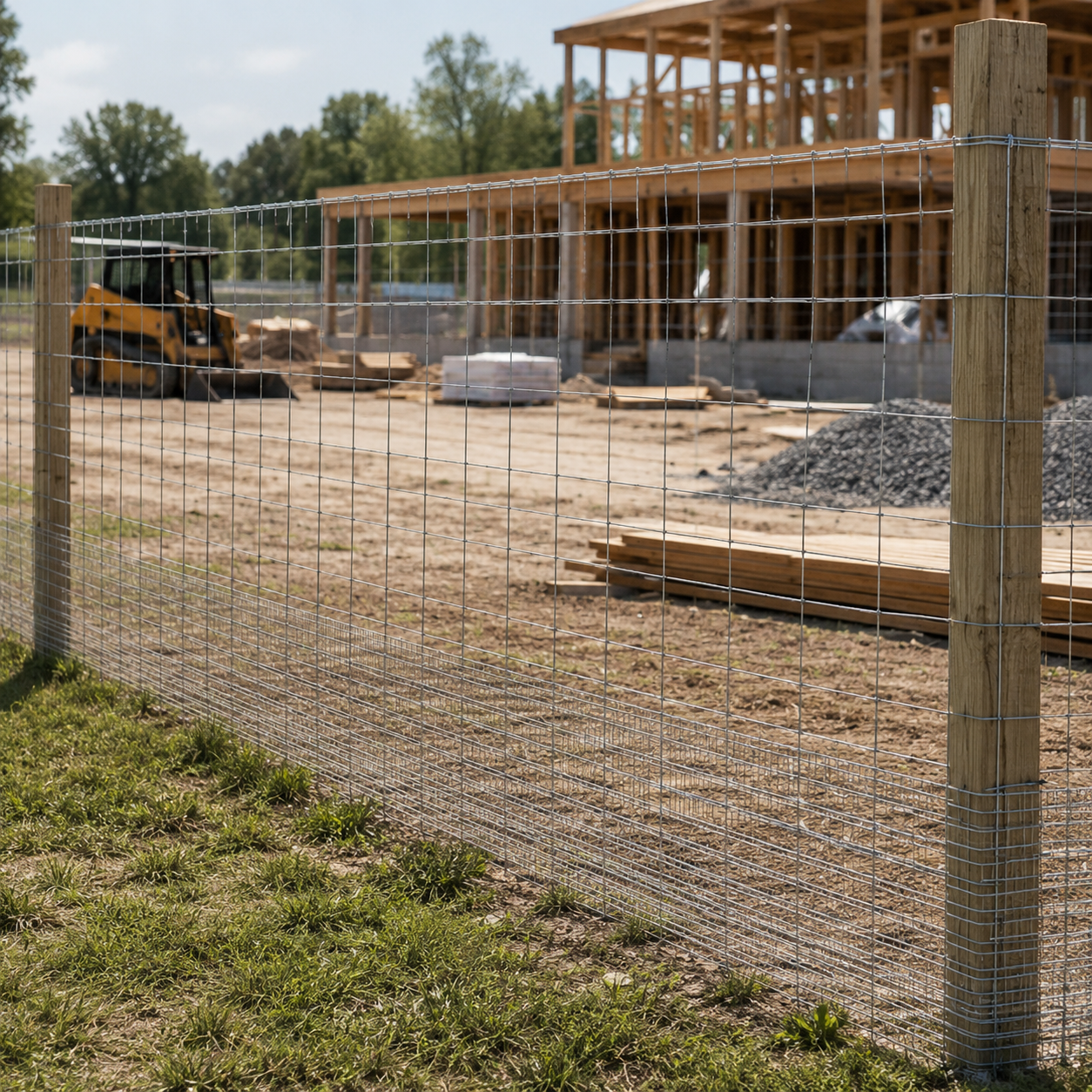 Cattle Fence 4 feet x 328 feet - Heavy-duty galvanized wire fence and wire mesh fence, suitable for pigs, goats, sheep, and deer; ideal goat fence, deer fence, livestock pen protection, and livestock image 9