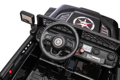 24V7Ah 2 Seater Ride on Jeep, Motor: 4WD × 550, 4-EVA Wheel Ride on Toys for Big Kids with Remote Control, LED Lights & Music, Suspension Spring - Ages 3+ image 7